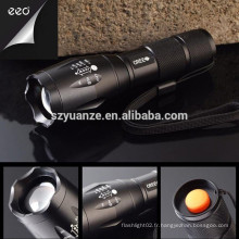 High-Power Best Q5 Police Rechargeable Zoomable Led Torch Lampe de poche